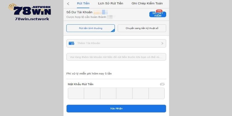 Bạn chỉ có thể rút tiền về tài khoản ngân hàng chính chủ Bạn chỉ có thể rút tiền về tài khoản ngân hàng chính chủ