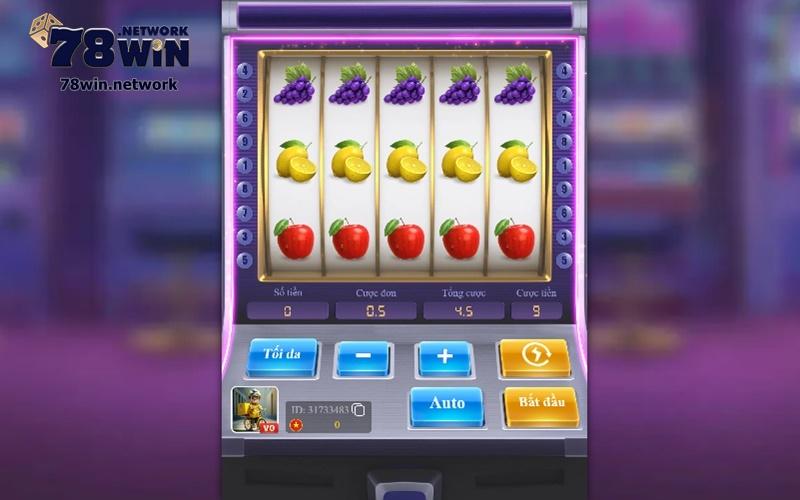 Game nổ hũ máy siêu trái cây 78win lấy ý tưởng từ máy slot trực tiếp