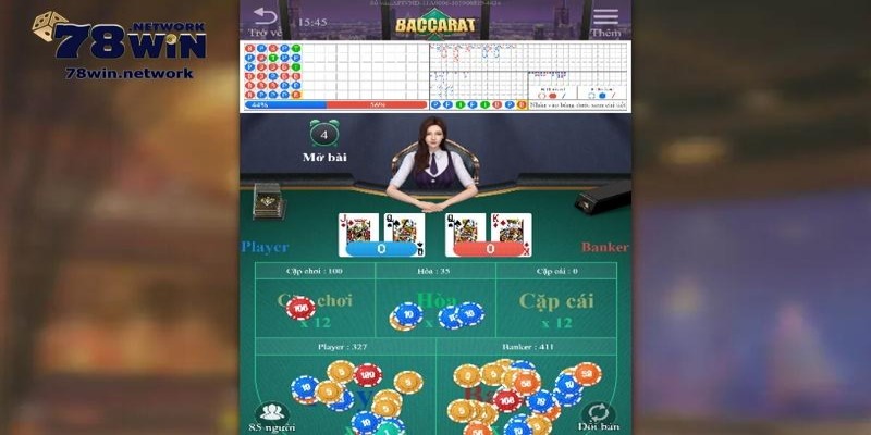 Người chơi baccarat 78win cần bình tĩnh, thận trọng